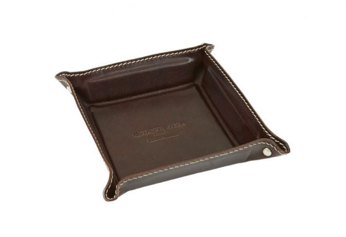 Coworth Park leather tray