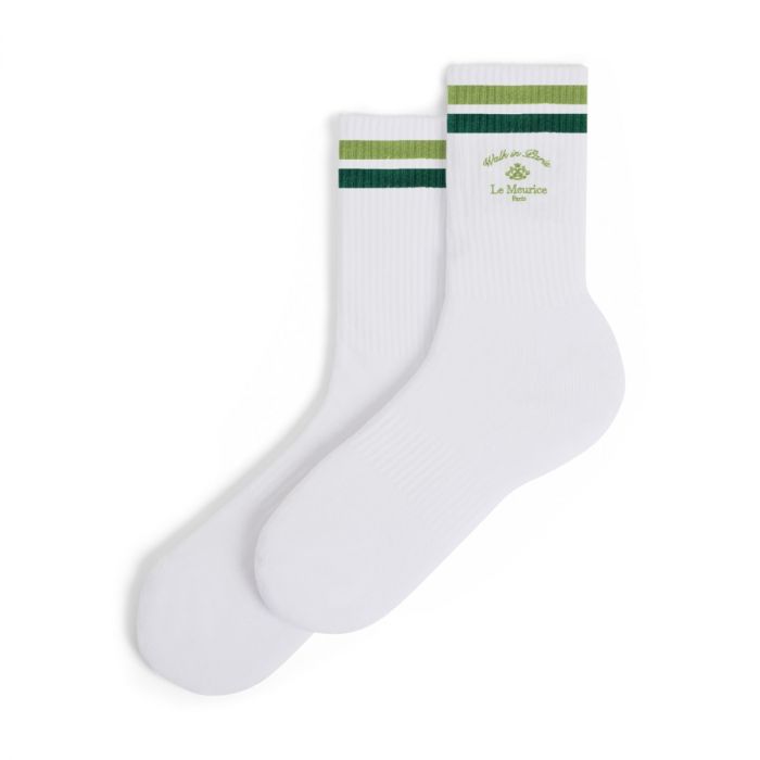 Le Meurice x Walk in Paris Chaussettes de tennis  en coton mélangé