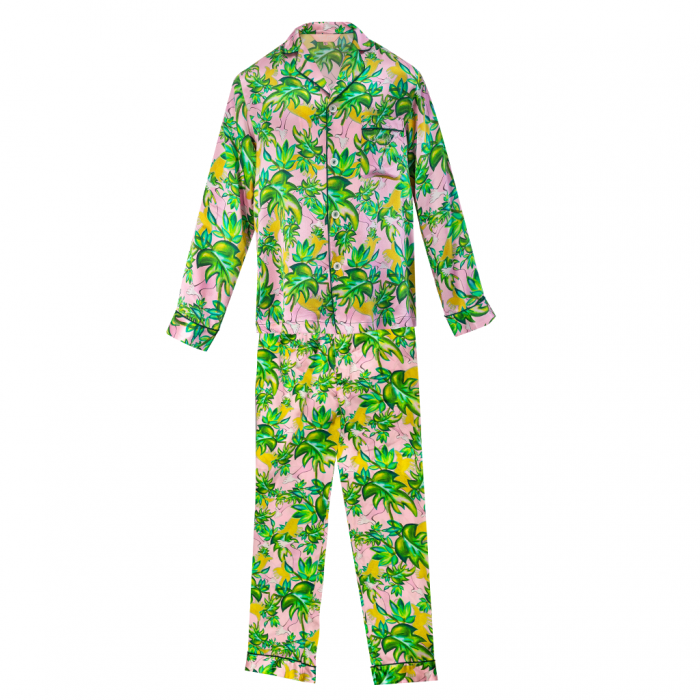 Shhh Silk x Nechita Men’s Long Silk Pajamas 