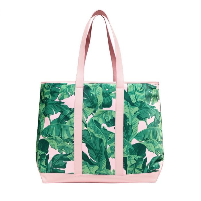 Stoney Clover Lane x The Beverly Hills Hotel banana leaf print large tote bag