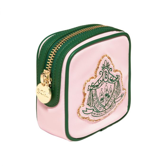 Stoney Clover Lane x The Beverly Hills Hotel mini pouch with crest patch