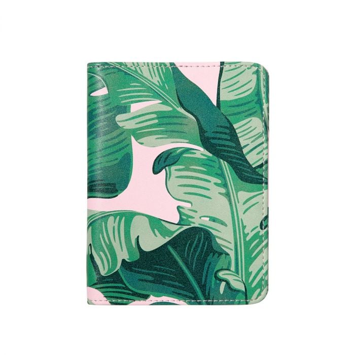 Stoney Clover Lane x The Beverly Hills Hotel banana leaf print passport case