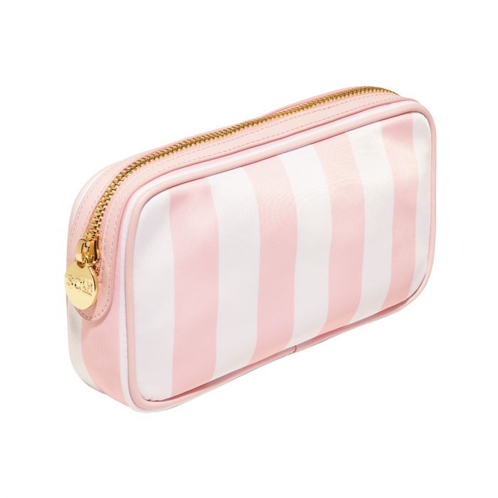 Stoney Clover Lane x The Beverly Hills Hotel pink striped small pouch